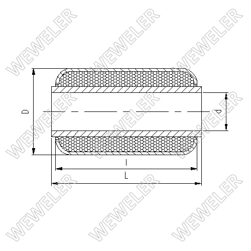 Сайлентблок полурессоры SAF 30х68х104 - WEWELER/C234285