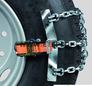 Цепь на колесо 315/80R22,5 (3 сегмента) крепление ремень-трещетка (браслеты) - KONIG/2001913983