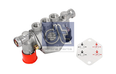 Клапан растормаживания Schmitz/Neoplan/Krone M16x1.5 двойной - DT Spare Parts/118952