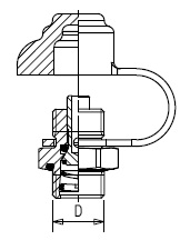 Клапан контр. вывода М22х1,5/М16х1,5 - RAUFOSS/6237777