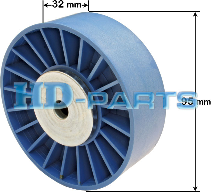 Ролик направляющий SCANIA-4 10x32x95 (гладкий) - HD Parts/302420