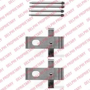 Монтажный комплект тормозных колодок BMW E38 передних - DELPHI/LX0443