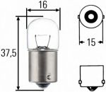 Лампа 24V R5W BA15s HEAVY DUTY - NARVA/17186