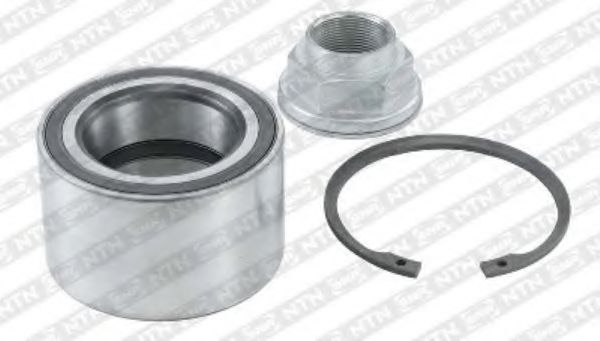 Подшипник ступицы Peugeot Boxer +гайка + кольцо передний, d=55/D=90/H=54мм - SNR/R14145