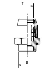 Соединитель 15/М16х1,5 нар. резьба (трубка 15х2,0) - RAUFOSS/6237448