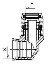 Соединитель угл. 12/P5  (трубка 12х1,5) - WABCO/8938311820