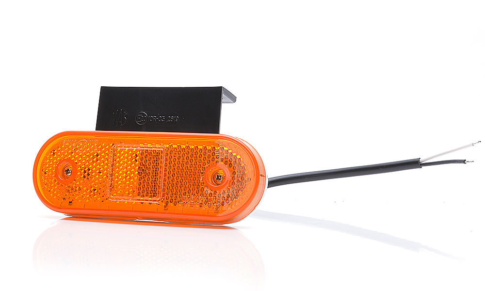 Фонарь габаритный LED 24V/12V/1.3W жёлтый угл. крепление - WAS/534ZW47