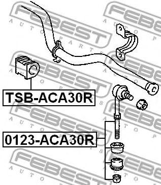 Тяга стабилизатора TOYOTA Corolla/RAV III 06=> L=R заднего - FEBEST/0123-ACA30R