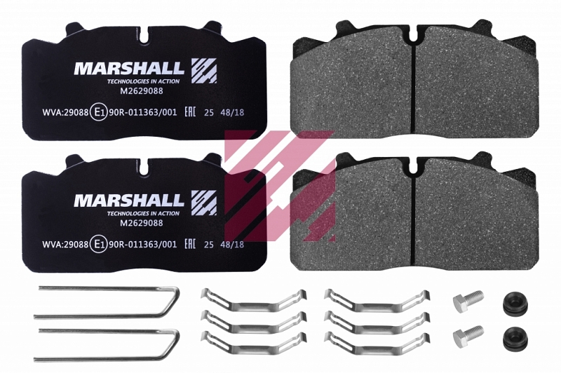 Колодки дисковые WABCO PAN17/MAN/RVI MIDLUM - MARSHALL/M2629088