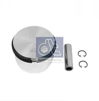 Поршень компрессора D=85 мм. MAN/MB/Volvo/Scania/DAF (кольца (2.5x2.5x4)+палец) - DT Spare Parts/244984