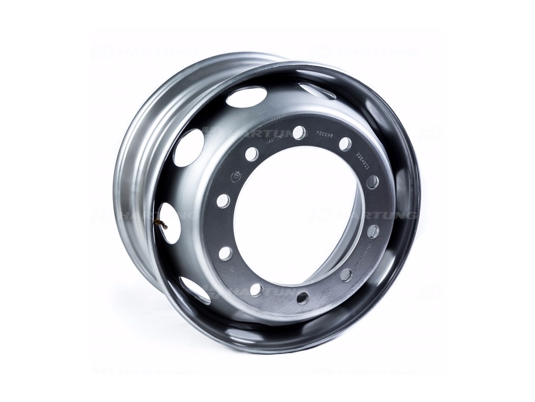 Диск 22,5х9,00 ET163.5/10х335/D281/MZ ET163.5OVERLOAD, нагрузка - 5000КГС для самосвалов и лесовозов - HARTUNG/167.521.3101012-91ВПП