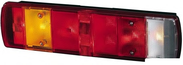 Фонарь задний SCANIA 7-секционный левый полукруглый (под разъем) - DEPO/771-1902L-WE