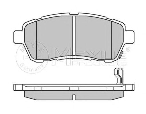 Колодки тормозные MAZDA 2 передние - MEYLE/0252428316/W