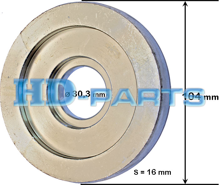 Шайба полурессоры SCANIA-3/4 D=103/d=30/H=16 (фигурная) - HD Parts/312044