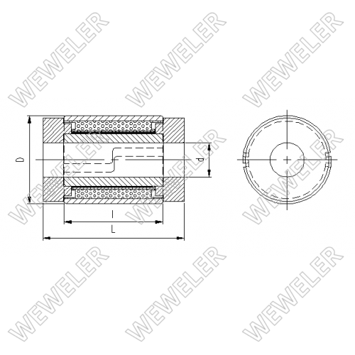 Сайлентблок рессоры DAF 85/95/105 d=24/D=62.5/H=86мм передн. - WEWELER/C234670
