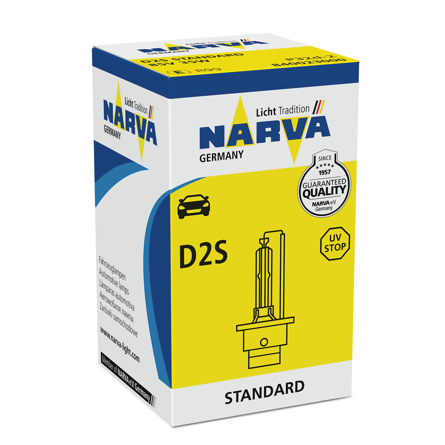 Лампа ксеноновая D2S 85V/35W/P32d-2 - NARVA/840023000