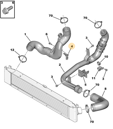 Датчик температуры воздуха Peugeot Boxer/Jumper/Transit (впуск) - PEUGEOT/CITROEN/9674943280