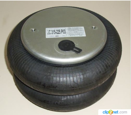 Пневморессора FD330-22 CL/G1 2хМ8 сильфон двойной (промышленная группа) - BLACKTECH/2C315225P03