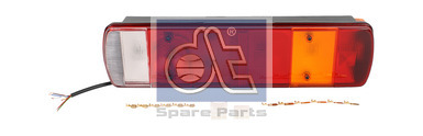 Фонарь задний SCANIA 7-секционный правый полукруглый (провода) - DT Spare Parts/121440