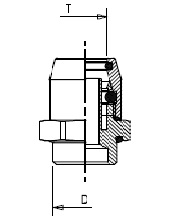 Соединитель 12/М12х1,5 нар. резьба - RAUFOSS/6237372