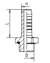 Штуцер М16х1,5 dвнут=10 мм, L=30мм - RAUFOSS/6237905