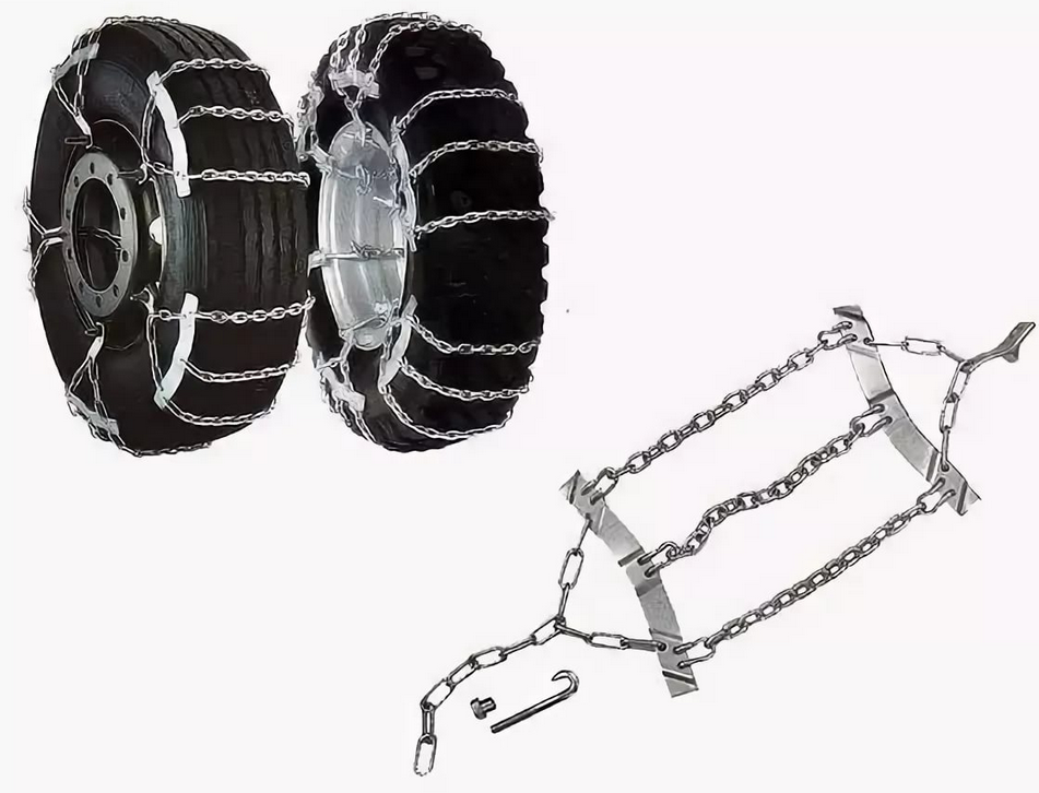 Цепь на колесо 315/80R22,5 (3 сегмента) крепление болтом (браслеты) - KONIG/2001915983